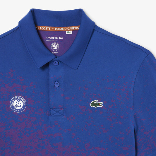 Polo Slim Fit Lacoste Edición Roland Garros Azul/Rosa
