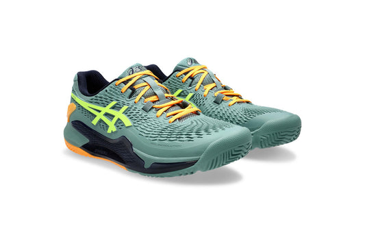 Zapatilla Asics Gel Resolution 9 – Padel – Celadon / Safety Yellow